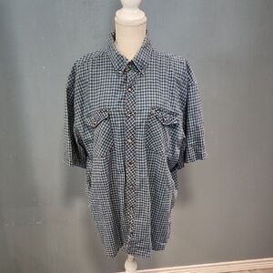 Most Wanted Western Buttondown Cotton Thick Plaid Shirt Vintage90's Cowboy Rodeo